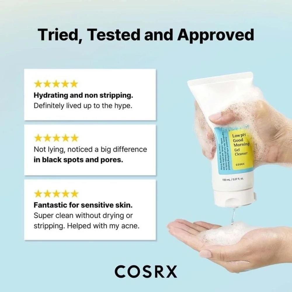 COSRX Low pH Good Morning Gel Cleanser - 150ml EXP:07/2027